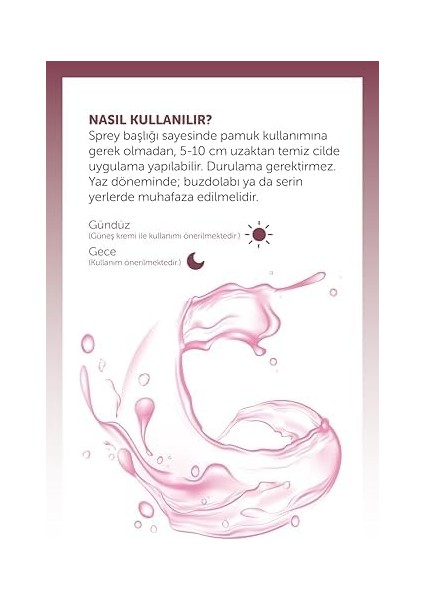 Rayas Gözenek Sıkılaştırıcı Saf Gül Suyu Tonik Arındırıcı Etkili 100 ml