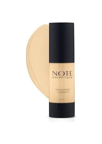 Note Detox & Protect 01 Beige Canlandırıcı Etkili Spf 15 Kapatıcı Fondöten