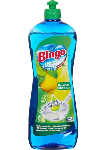 Bingo Dalından Limon Kokulu Bulaşık Deterjanı (1 x 675 G)