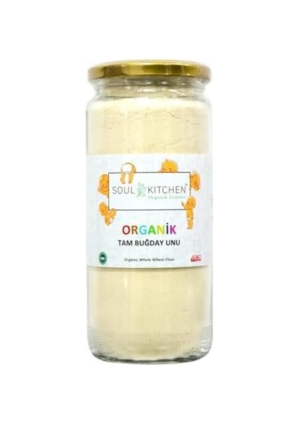 Soul Kitchen Organik Tam Buğday Unu Cam 250GR