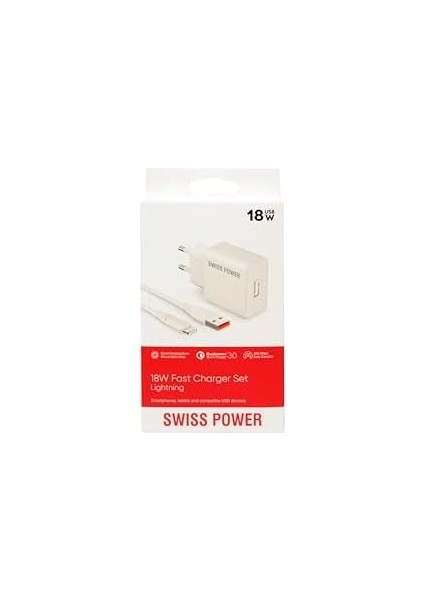 Power 18W 3.0 Lightning Hızlı Şarj Seti Sws-A1 - Beyaz modelleri
