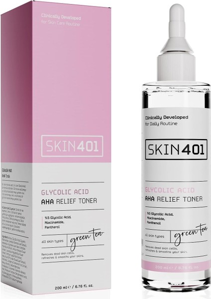 SKIN401%5 Glikolik Asit Aydınlatıcı Etkili & Leke Karşıtı Tonik 200ML modelleri