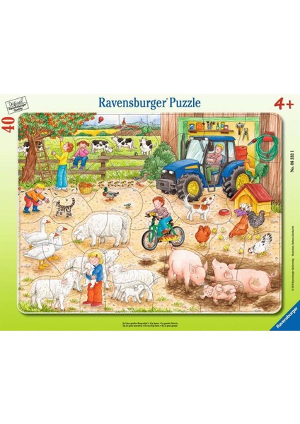 RPC063321 Çerçeveli Çocuk Yapboz, Büyük Çiftlik