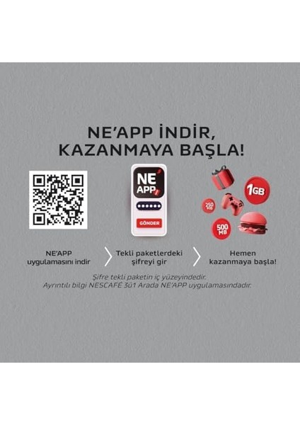 Nescafé 2'si 1 Arada Çözünebilir Kahve Karışımı 120 Adet (10 x 10 G) x 12