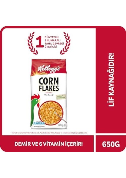 Kellogg's Corn Flakes 650 gr fiyatları