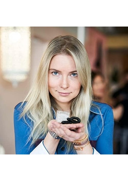 Invisibobble Orijinal Saç Lastiği True Black I 3 x Spiral Saç Lastiği, Siyah, Kızlar, Kadınlar ve Erkekler Için, Güçlü Tutuş ve Saç Koruyucu, Orijinal, Münih'in Kalbinde Tasarlanmıştır