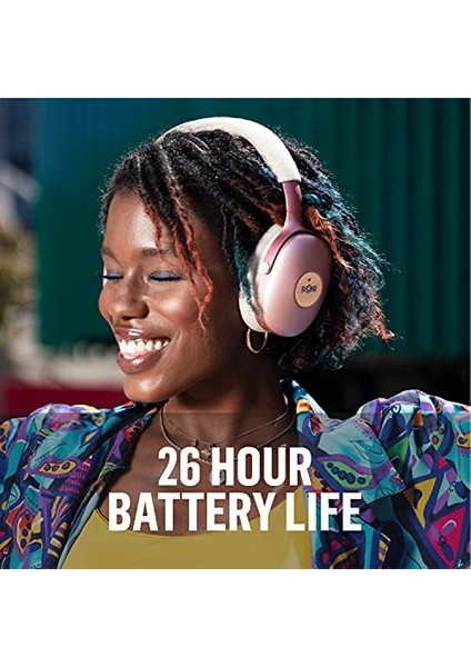 Positive Vibration Xl Anc Kulaklık: Kulak Üstü Kablosuz Aktif Gürültü Engelleyici Bluetooth Kulaklık, 32 Saat Çalışma Süresi, Mikrofonlu Katlanabilir Kulaklık, Bakır modelleri