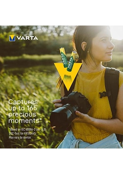 Varta Aaa Piller, Şarj Edilebilir, 4 Adet, Power On Demand Şarj Edilebilir Pil, 800 Mah Ni-Mh, Hafıza Etkisi Yok, Önceden Şarj Edilmiş, Çevre Dostu Ambalajda fiyatları