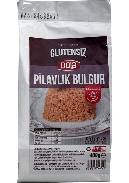 Dola Glutensiz Pilavlık Mısır Bulguru 400 gr modelleri