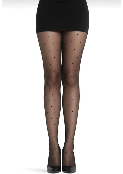 Stil Model Siyah Ince Külotlu Çorap - Style Pantyhose