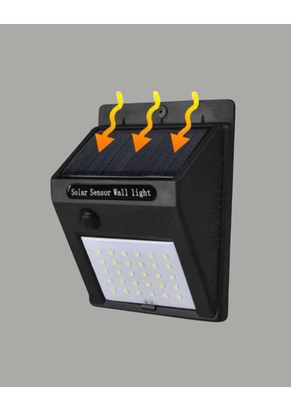 Sensörlü 20 LED Solar Duvar Lambası 3 Metre Algılama Mesafesi - CHT7421-5156 indirimleri
