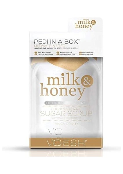 Voesh Pedi In A Box Ultimate 6 Adımlı Pedikür Seti Süt & Bal fiyatları