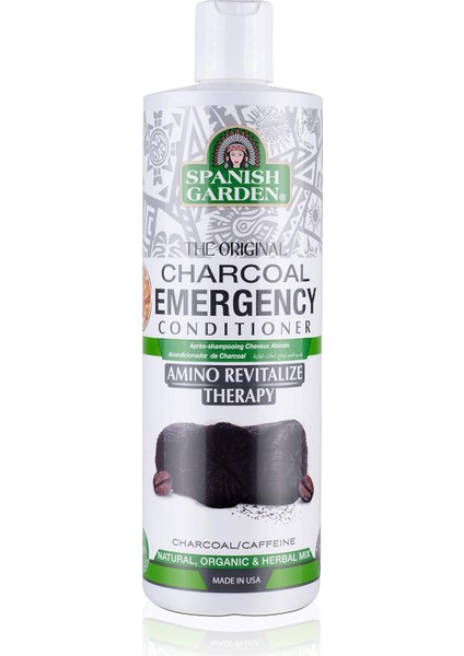 Spanish Garden Organik Kömür ve Kahve Özlü Yoğun Arındırıcılı Saç Kremi 450 ml