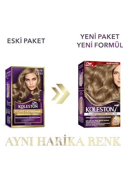 Wella Koleston Supreme Kit Saç Boyası 12/11 Yoğun Küllü Sarı