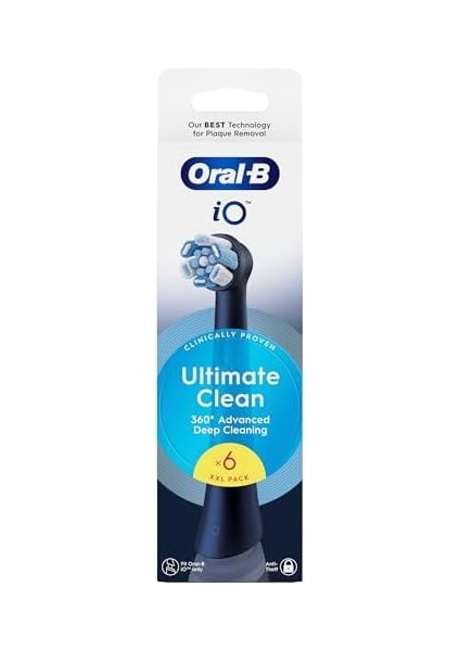 Oral-B Io Ultimate Clean Siyah Diş Fırçası Yedek Başlığı 6 Adet fiyatları