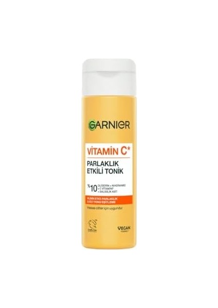 Garnier Vitamin C Parlaklık Etkili Tonik // Gliserin, Niasinamid, Salisilik Asit 120 ml fiyatları