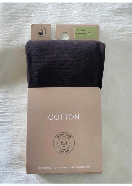 Kestane Cotton Kadın Külotlu Çorap Pamuklu & Mat 60 Den Pantyhose