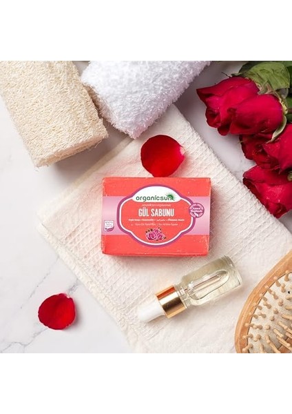 Organicsun Doğal Gül Sabunu 140 gr Tüm Cilt Tipleri Için Onarıcı Besleyici Natural fiyatları
