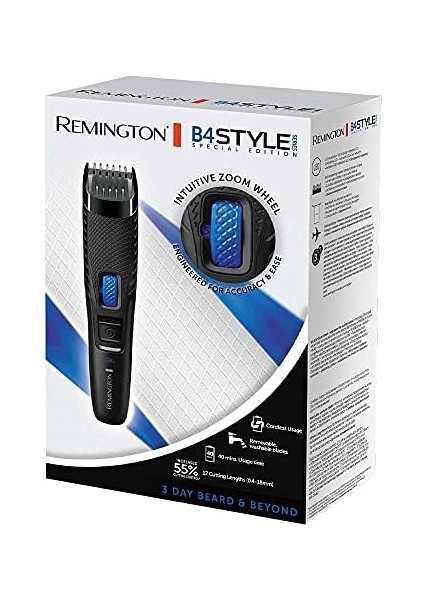 Remington Sakal Düzeltici Style Series B5 (17 Uzunluk Ayarı 0,4 - 18 Mm, Ayarlanabilir, Kablolu/kablosuz, Kendiliğinden Bilenen, Sakal Düzeltme) MB5001 (Sadece Amazon'da) modelleri