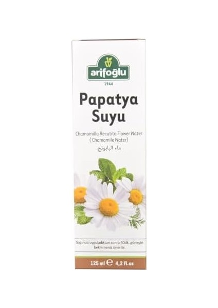 Arifoğlu Papatya Suyu 125ML - Saç Açıcı Sprey, Doğal Cilt Bakım Suyu | Arifoglu Chamomile Water 125ML - Hair Lightening Spray, Natural Skin Care Essence modelleri