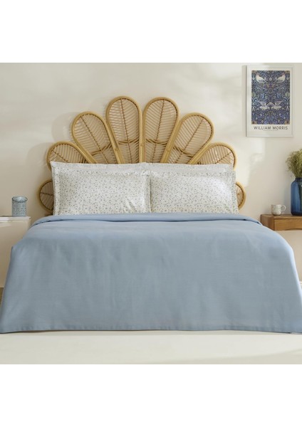 Lina Bambu Tek Kişilik Pike Takımı Mavi