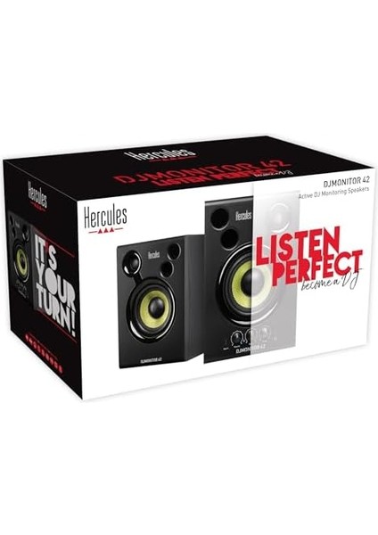Djmonitor 42 – Profesyonel 2 Yönlü Aktif Dj Monitörleri, 4.5” Hoparlörlerle Studio ve Dj Kullanımı Için fiyatları
