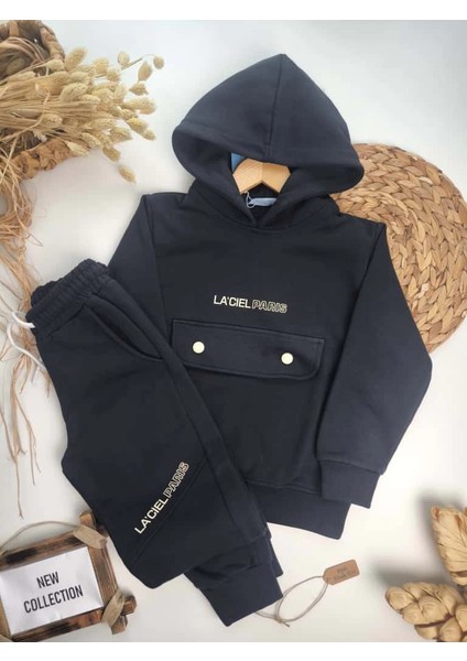 La’ciel Paris Kapşonlu Takım (Gece Mavisi)