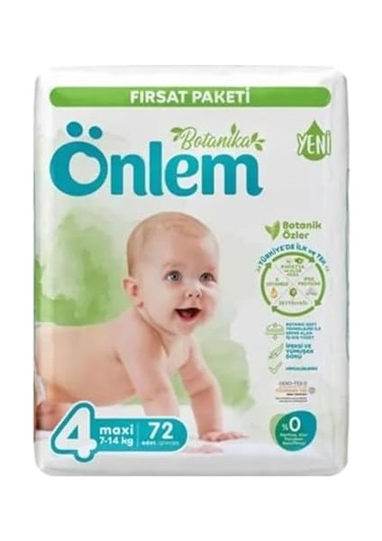 Önlem Botanika Bebek Bezi Fırsat Paketi Maxi 72 Adet