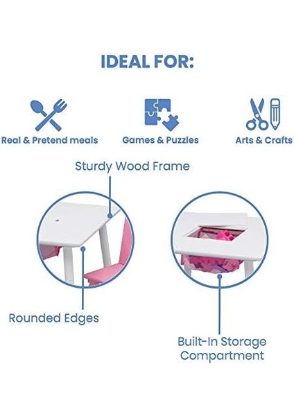 Children Çocuk Masa ve Seti, Saklamalı (2 Dahil) fiyatları