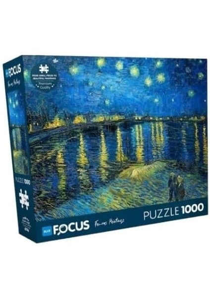 Parça Puzzle - Ren Nehri’nde Yıldızlı Bir Gece (Starry Night Over The Rhone) - Vincent Van Gogh