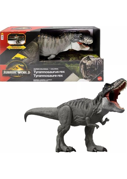 World Rebirth Devasa Tyrannosaurus Rex Aksiyon Figürü, 2 Saldırı Sahip T-Rex Dinozor Oyuncağı, Filmden Uyarlanan Tasarım, Bükülebilir Eklemler, JGB52