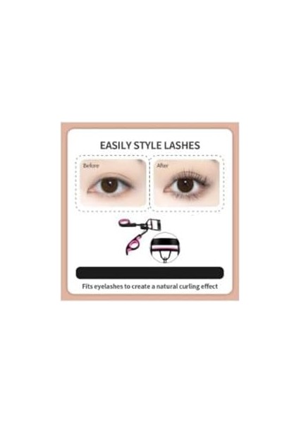 Gaman Yoğun Hacim Veren Profesyonel Kirpik Kıvırma Makası -Yumuşak Silikon Uçlu Makas Çok Renkli