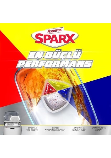 Asperox Sparx Diamond Bulaşık Makinesi Kapsülü 40 Adet