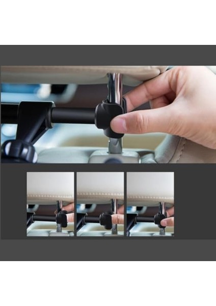 Polham Mobile Araç Içi Arka Koltuk Için Tablet Tutucu, 360 Derece Dönebilen Ayarlanabilir Tablet, Telefon Tutucu Siyah fiyatları