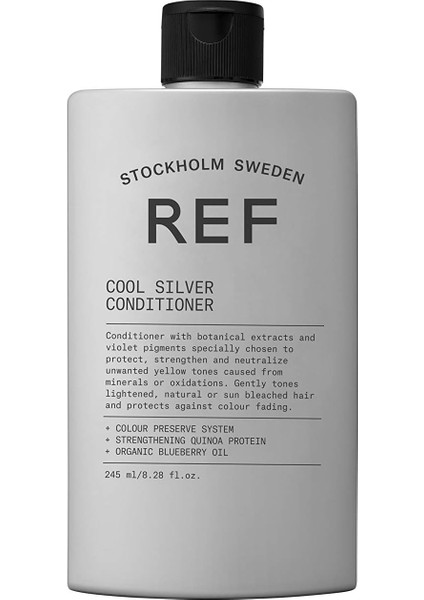 Ref Stockholm-Ref Cool Sılver Condıtıoner 100 ml Sarı ve Gümüş Renkli Saçlara Özel Bakım Kremi 100 fiyatları