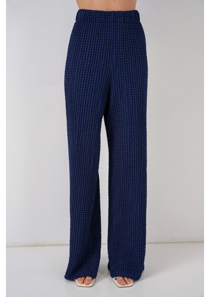 Kadın Örme Bluz Pantolon Ikili Takım 30052 - Lacivert fırsatları