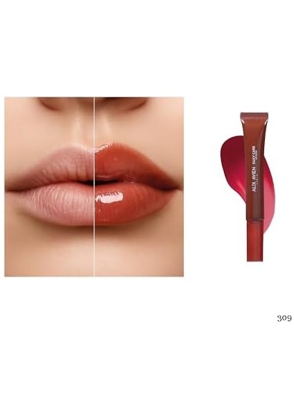 Alıx Avıen Koruyucu, Dolgunlaştırıcı, Nemlendirici Dudak Parlatıcısı - Silky Care Lipgloss 309 Sweet Cherry modelleri
