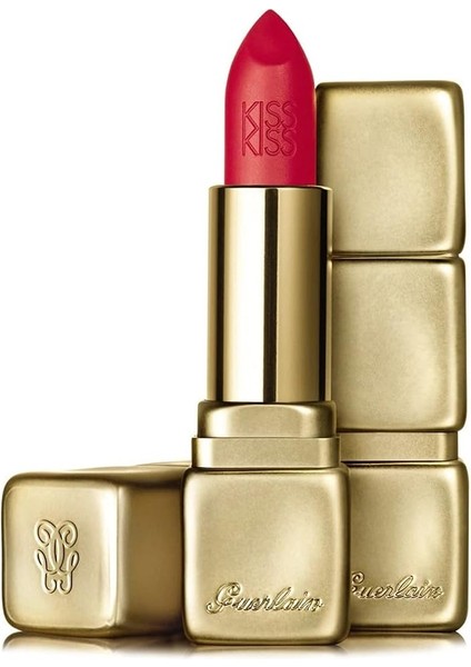 Guerlain Kiss Kiss Ruj Matte M332 Fire Red
