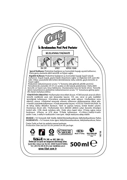 Camsil Promosyonlu 500ML Matik + 1lt Dökme Orjinal Mavi modelleri