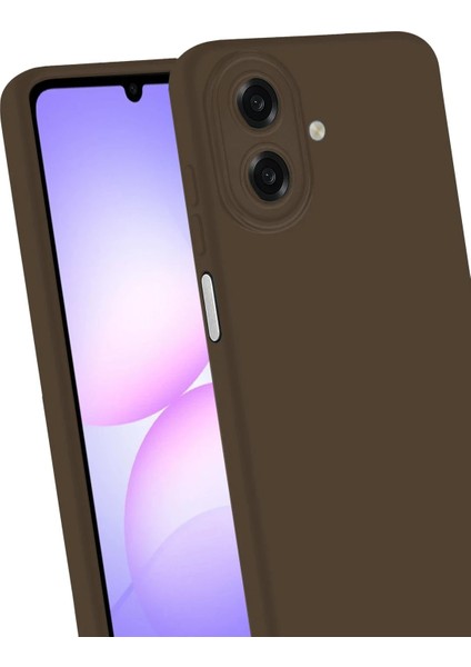 Samsung Galaxy A07 First Silikon - KAHVERENGI-(5796) - M578R081-K07578 modelleri