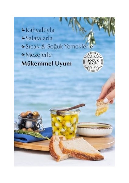 Soğuk Sıkım Natürel Sızma Zeytinyağı 1 Lt