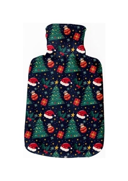 Hediyesepeti Yeni Yıl Hediyesi Sıcak Su Torbası Tasarım Kılıflı Termofor - El Ayak Isıtıcı Yılbaşı