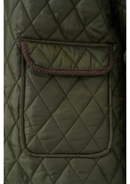 Kadın Kapitone Overisze Mont 5229 - Haki indirimleri