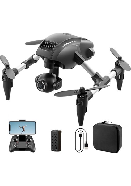 Mini Kameralı Başlangıç Drone Uzaktan Kumandalı Uygulama Kontrollü 72P Hd Takla Atan Şarjlı Drone