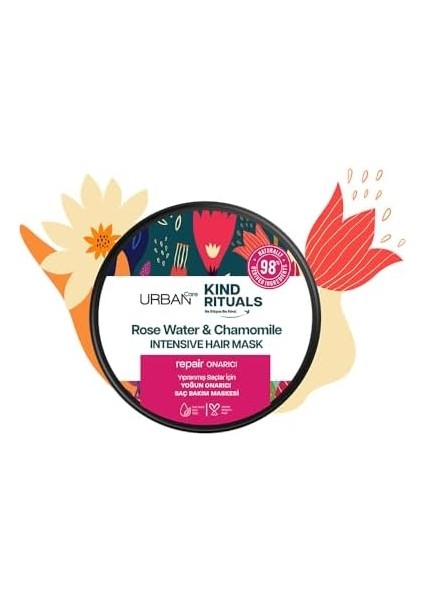 Urban Care Kind Rituals Rose Water Chamomile Saç Bakım Maskesi 230 ml