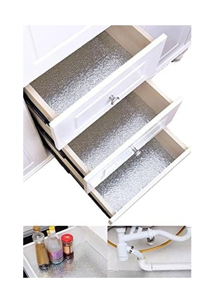 10 Metre Yapışkanlı Silinebilir Mutfak Tezgah Üstü Folyo Gümüş 1420 fiyatları