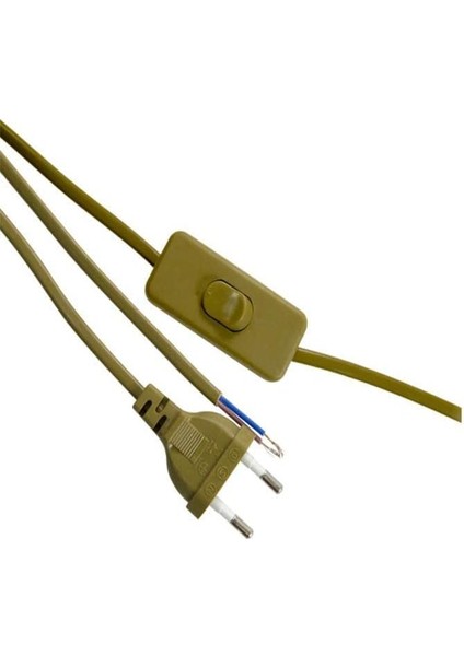 Arapuarlı Fişli Kablo Yeşil 2 mt