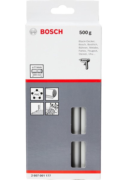 Professional Accessories 2607001177 Aksesuarı Tutkal Çubukları 11 x 200 Mm, 500 G