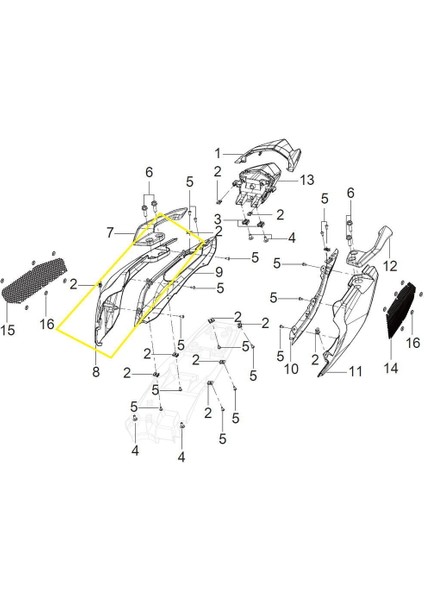 502-C Arka Yan Panali Sağ Mavi fiyatları