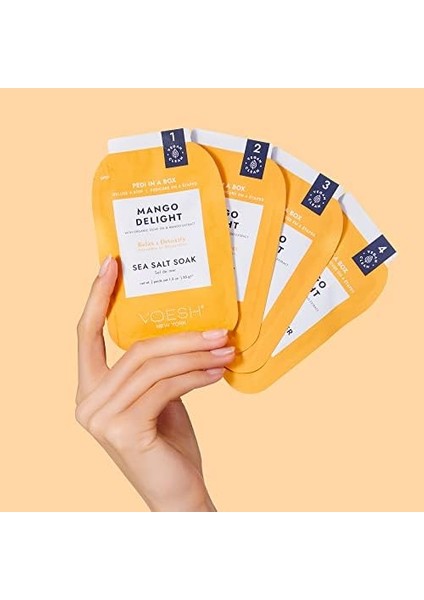 Voesh Pedi In A Box Deluxe 4 Adımlı Pedikür Seti Mango